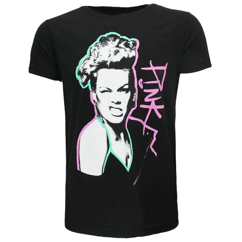 Pink Rock Pose Painting T-Shirt