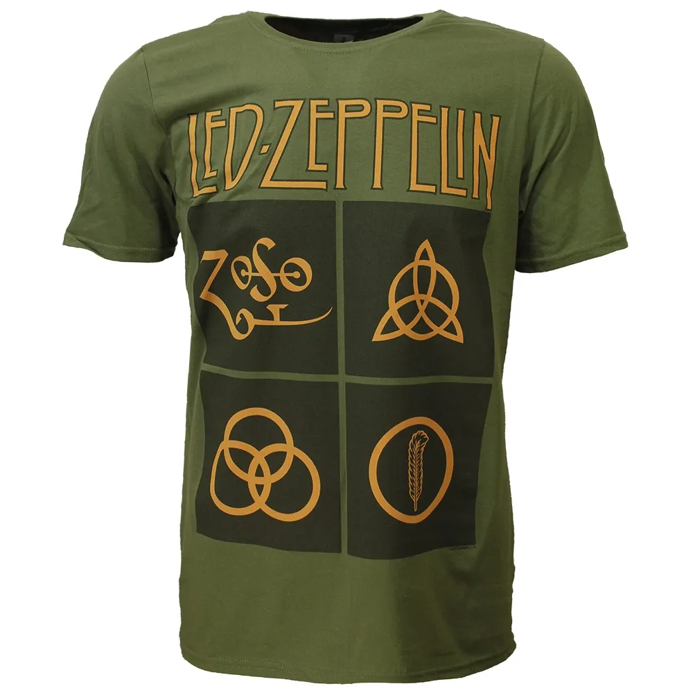 Led Zeppelin Golden Symbols T-Shirt