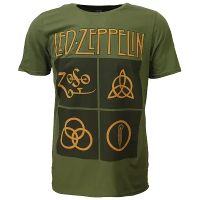 Led Zeppelin Golden Symbols T-Shirt