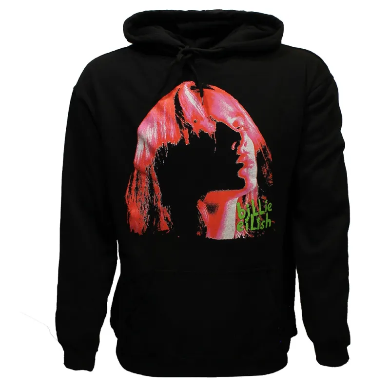 Billie Eilish Neon Shadow Pink Pullover Pullover
