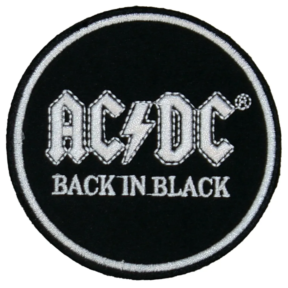 AC/DC Back In Black Circle Patch