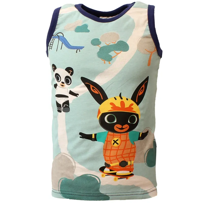 Bing Pando Kids Tank Top Dark Blue