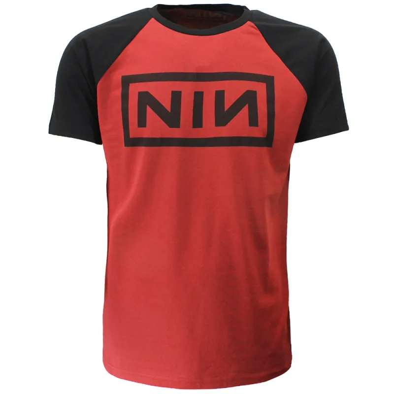 Nine Inch Nails Raglan-Logo-T-Shirt