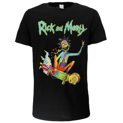 Rick and Morty Psychedelic Rick Epic Skateboard T-Shirt