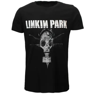 Linkin Park Dragon Fly Gas Mask T-Shirt Schwarz