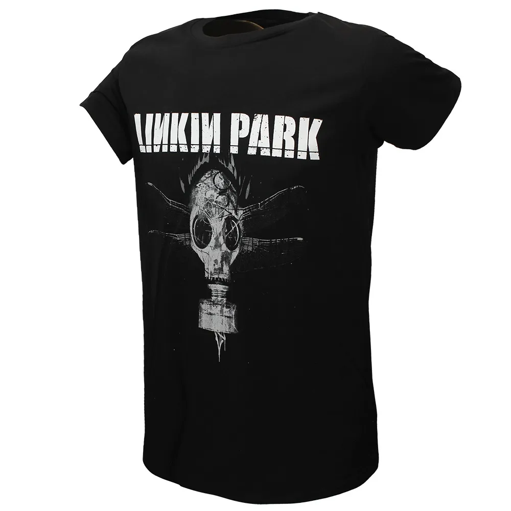 Linkin Park Dragon Fly Gas Mask T-Shirt Black - Official