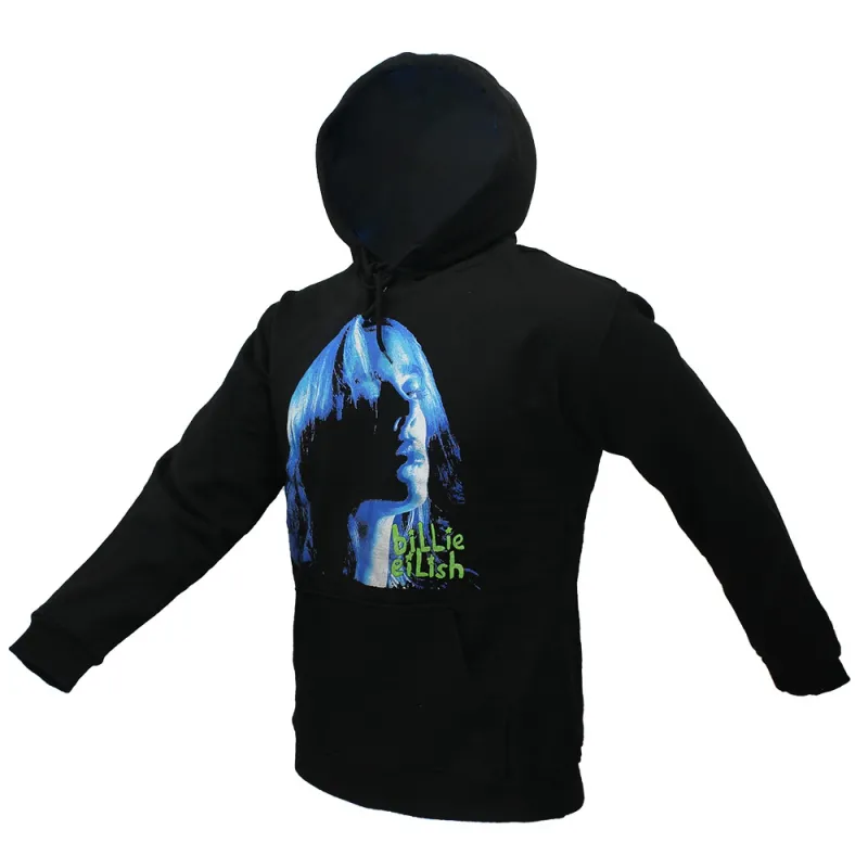 Billie Eilish Neon Shadow Blue Pullover Pullover