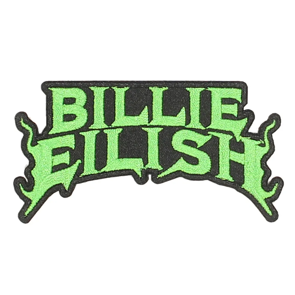 Billie Eilish Flames Patch 5x9 cm