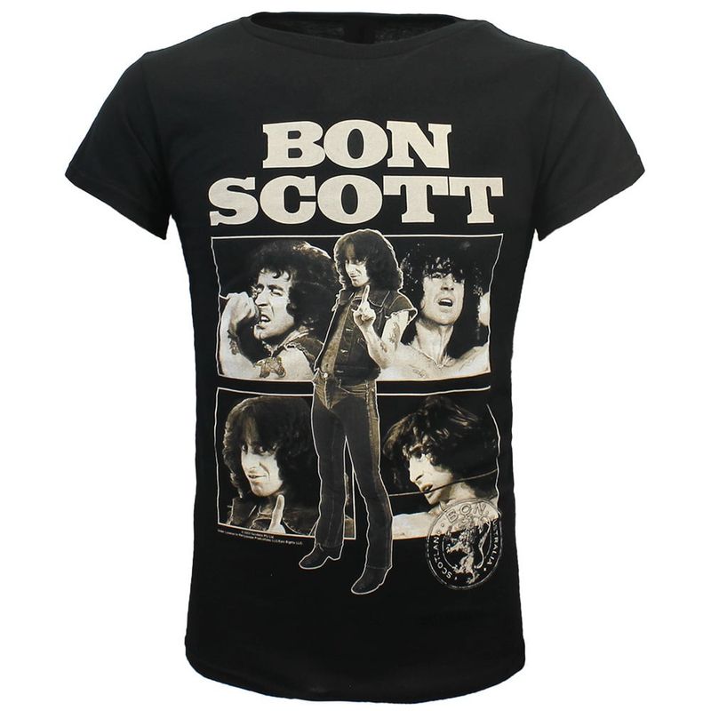 Bon Scott Photo Collage T-Shirt
