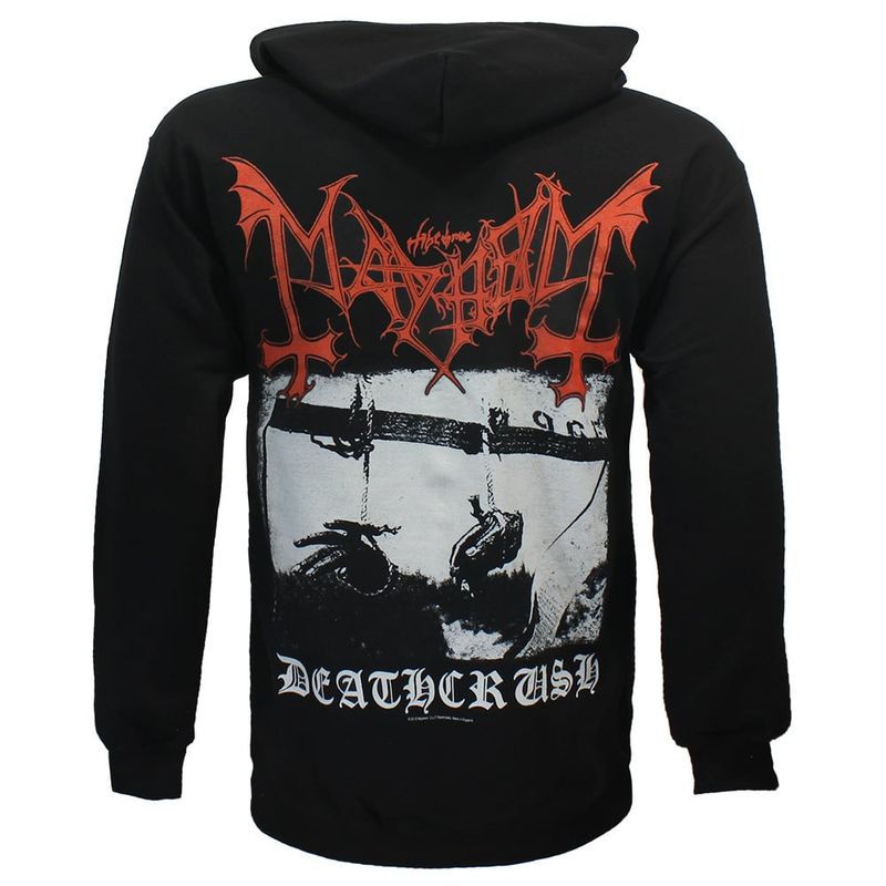 Mayhem Deathcrush Album Zipper Hoodie Vest