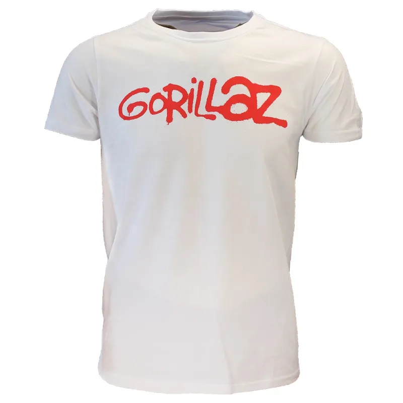 Gorillaz White Tee Logo T-Shirt