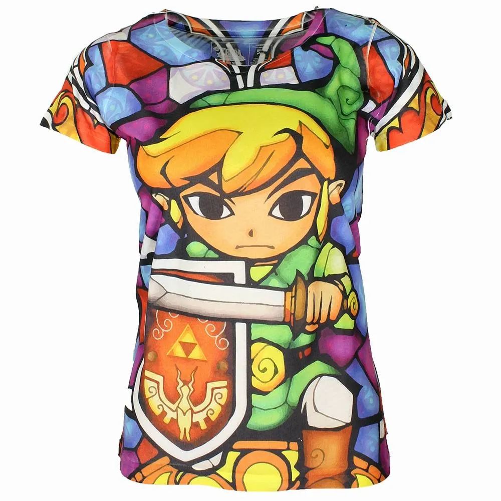 The Legend of Zelda Link Full Color Ladies Shirt
