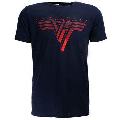Eddy Van Halen – Klassisches rotes Logo-T-Shirt