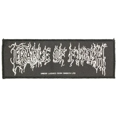 Cradle Of Filth Classic Logo Standard gewebtes Patch-Emblem