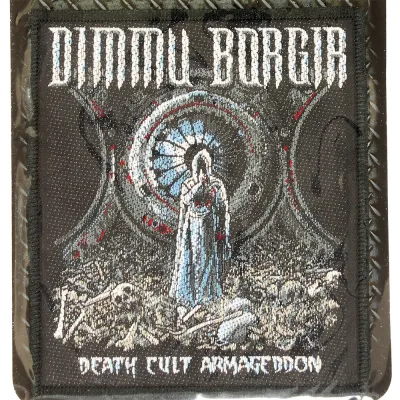 Dimmu Borgir Death Cult Armageddon Logo Standard gewebtes Patch-Emblem