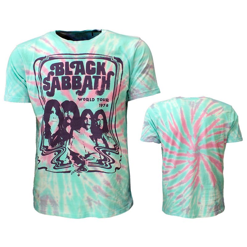 Black Sabbath World Tour 1978 Dip Dye T-Shirt