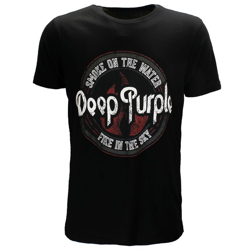 Deep Purple Smoke Circle T-Shirt