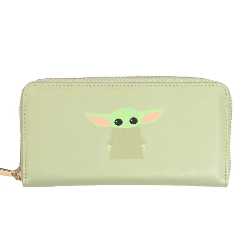 Star Wars The Mandalorian Baby Yoda Zipper Wallet