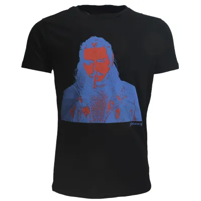 Post Malone Stoney Rot Blau Foto T-Shirt
