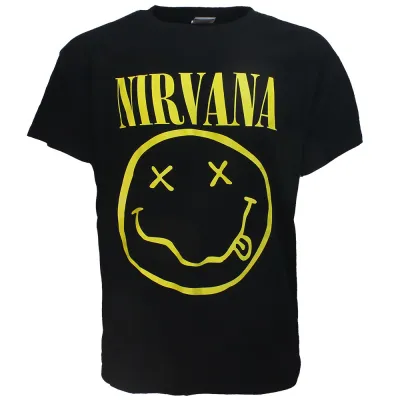 Nirvana Gelbes Smiley-T-Shirt