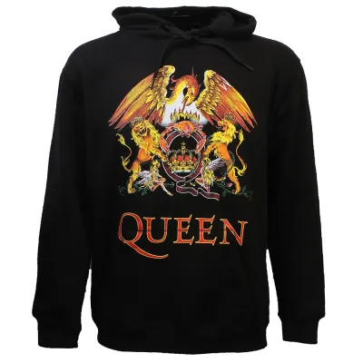 Queen Classic Crest Logo Hoodie Pullover Sweater