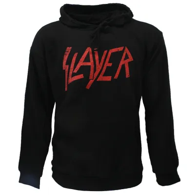 Slayer Distorted Logo Band Hoodie Sweater