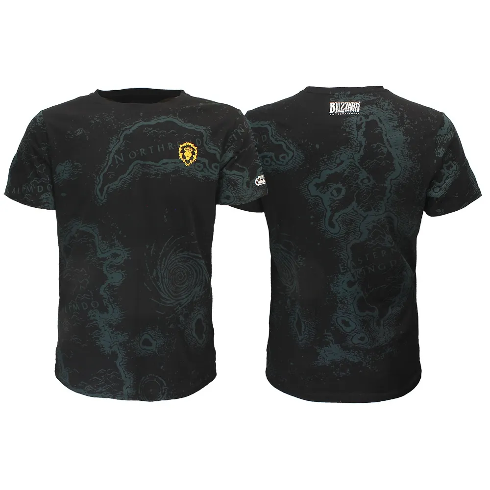 World of Warcraft WoW Azeroth Map T-Shirt