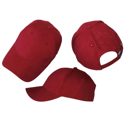 Basic Plain Cap Burgundy Red 3-Pack