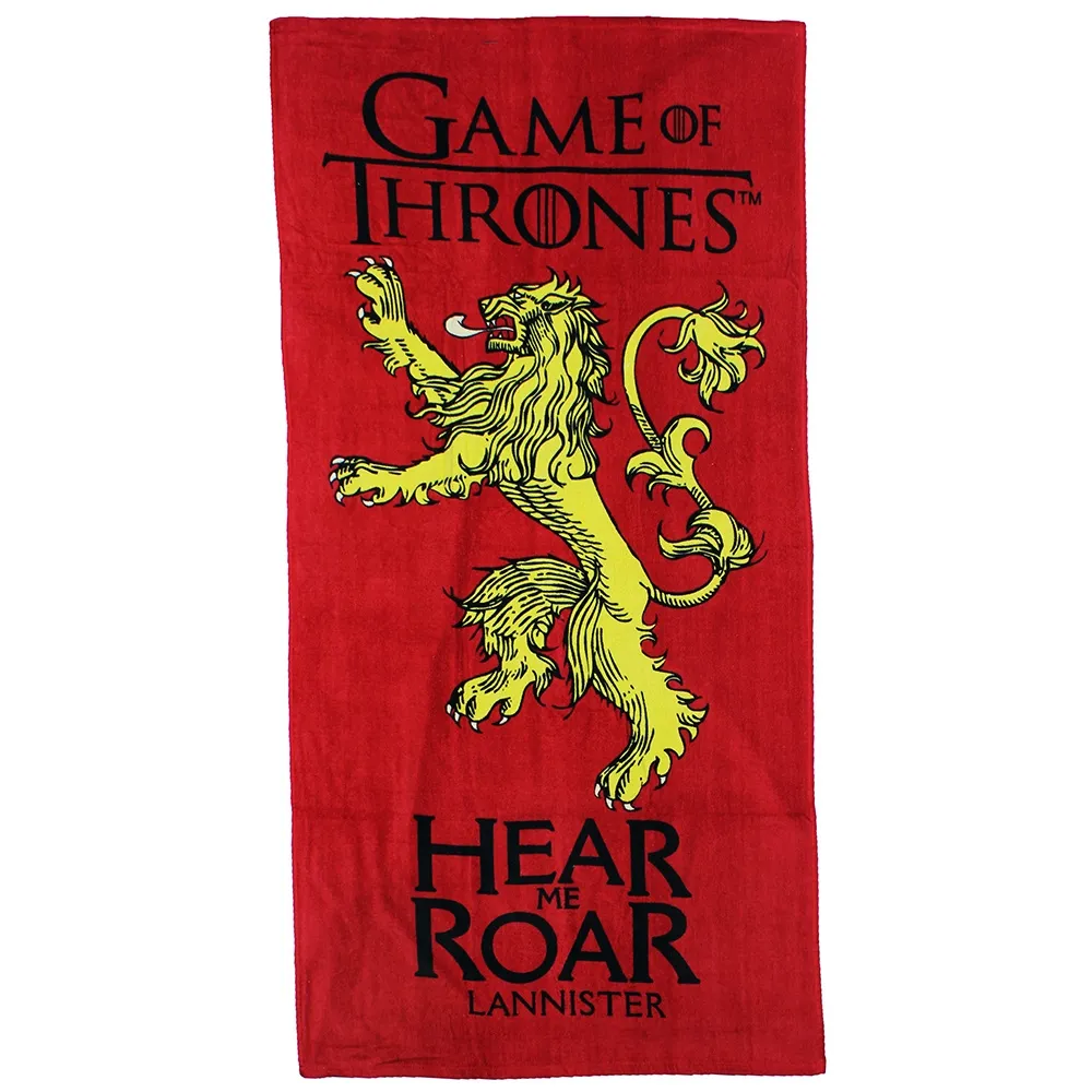 Game of Thrones Hear Me Roar Lannister Badetuch Strandtuch