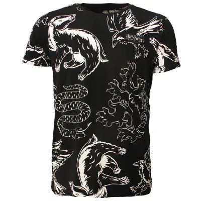 Harry Potter Wizards Unite All Over Print T-Shirt Black