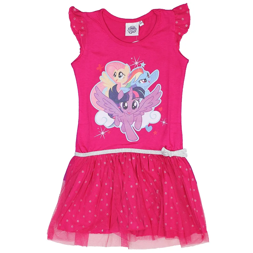 My Little Pony Children's Dress with Tulle Dark Pink