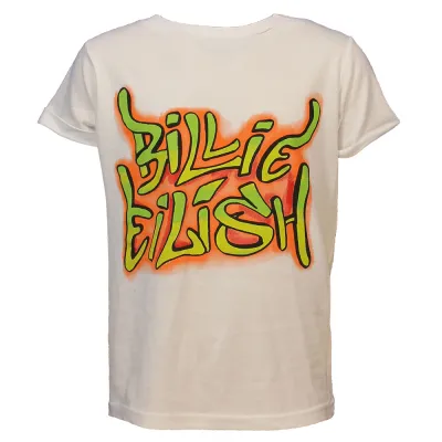 Billie Eilish Graffiti Logo Kids T-Shirt
