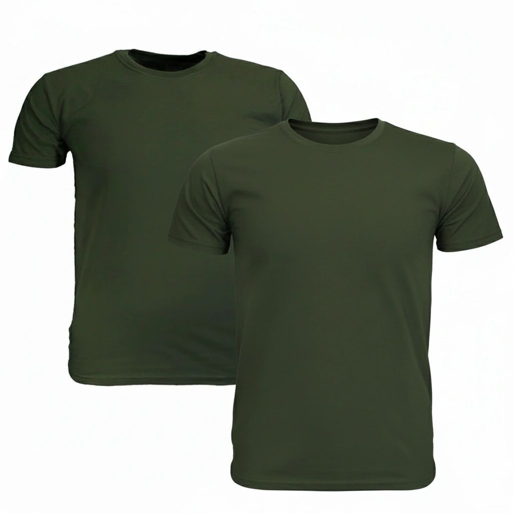 Fruit of the Loom Plus Size Cotton T-Shirts 2-Pack Olive Green