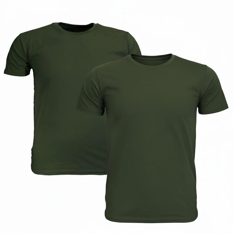 Fruit of the Loom Plus Size Cotton T-Shirts 2-Pack Olive Green