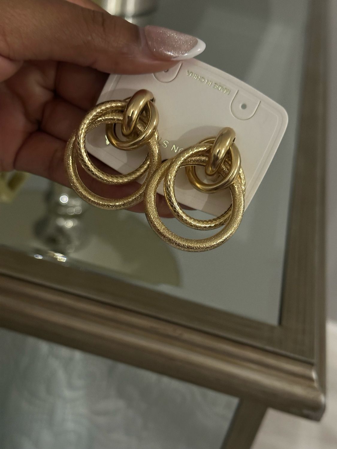 Gold Tangled Hoops