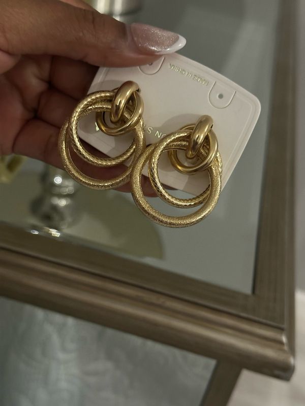 Gold Tangled Hoops
