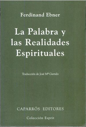 La palabra y las realidades espirituales : fragmentos pneumatológicos
