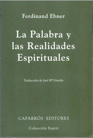 La palabra y las realidades espirituales: fragmentos pneumatológicos