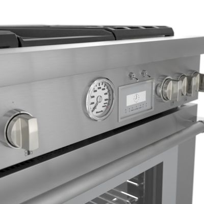 THERMADOR 36" Professional Natural - Gas Commercial-depth Range - All Telescopic Oven Racks- Thermador Connected Experience with Home Connect™ THERMADOR 36" Professional Natural - Gas Commercial-depth Range - All Telescopic Oven Racks- Thermador Connected Experience with Home Connect™