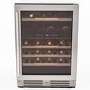 47 Bottle Wine Chiller                      24" Wide Single Zone                         Elite Series                             S/S Seamless Door with Glass
