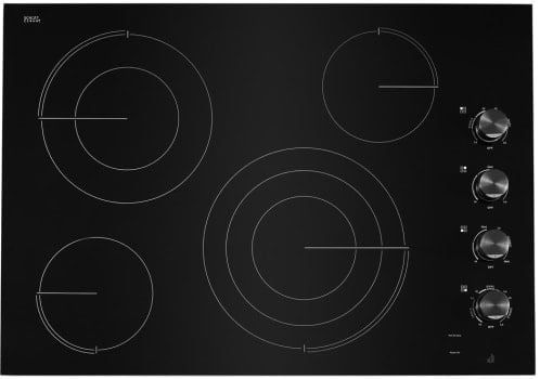 JEC3430HB &quot;30&quot;&quot; Oblivion Glass Radiant Cooktop with Halo-Effect Knobs&quot;