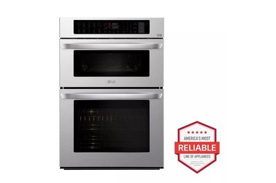 LWC3063ST Smart Wi-fi Enabled Combination Wall Oven, 1.7 cu.ft. TurboCookTM Speed Oven, 4.7 cu.ft. True Convection Oven, Inrared HeatingTM, EasyClean® and Self-Clean, Steam Cooking LWC3063ST Smart Wi-fi Enabled Combination Wall Oven, 1.7 cu.ft. TurboCookTM Speed Oven, 4.7 cu.ft. True Convection Oven, Inrared HeatingTM, EasyClean® and Self-Clean, Steam Cooking