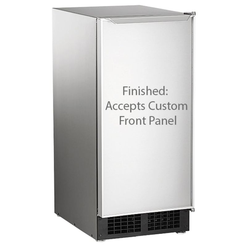 15" Automatic Ice Machine, Stainless Steel, Gravity Drain