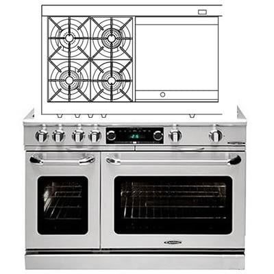 30&quot; Connoisseurian  Open Burner/Dual Fuel