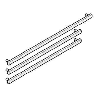 FLAT OVAL ALUM HANDLES (3 PCS) HC(B)15xx