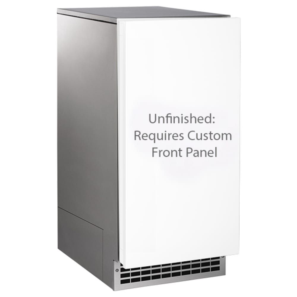 Nugget Ice Machine with Gravity Drain, Stainless Steel/Unfinished, Outdoor Approved