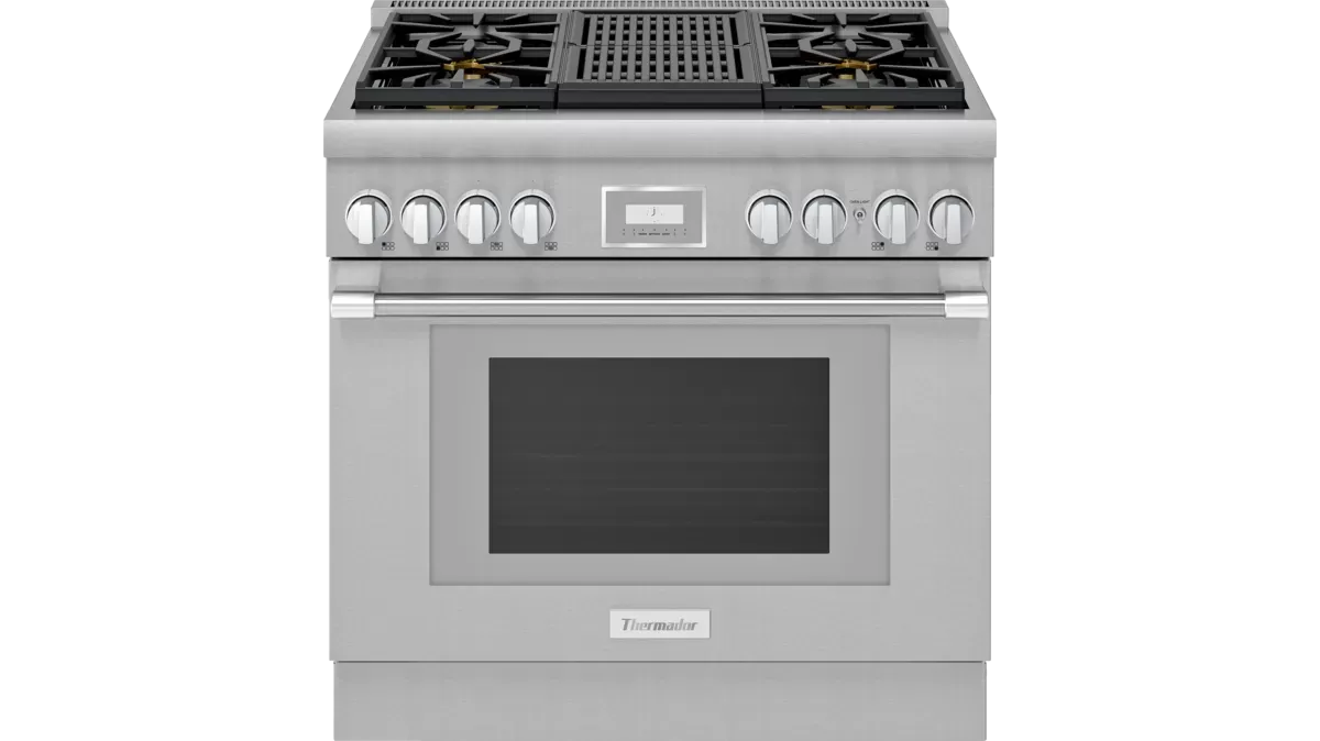 36&quot; Professional Natural - Gas  Cabinet depth (24&quot;) Range