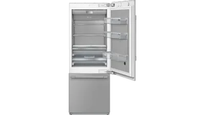 30" 2-Door Bottom-Mount Freezer - Base Unit - Custom Panel - Stainless Steel Interior - Home Connect™ 30" 2-Door Bottom-Mount Freezer - Base Unit - Custom Panel - Stainless Steel Interior - Home Connect™