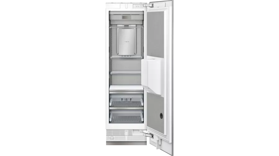24&quot;  Freezer Column with Ice and Water Dispenser, Right - Base Unit - Custom Panel - Side-by-side kit included - Stainless Steel Interior - Home Connect™