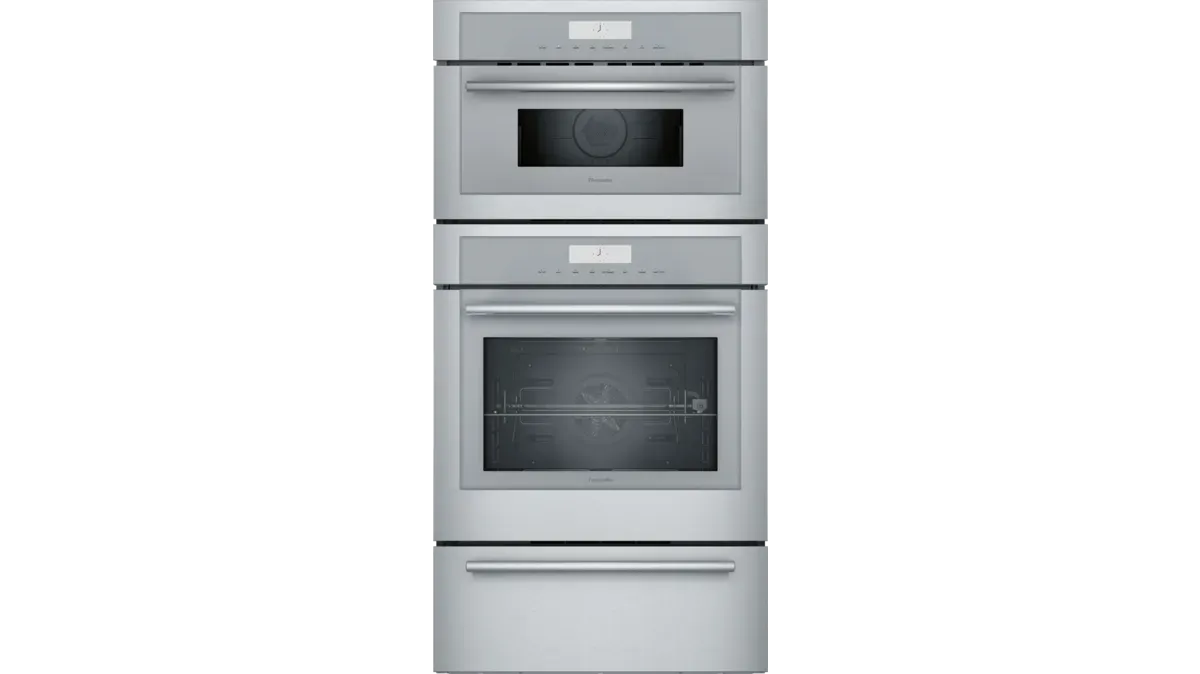 30&quot; Triple  Combination Oven with Speed Oven and warming drawer . Stainless steel - Flush or standard install-  -Soft Close Hinge -Rotisserie- Multi-Point Meat Probe . Upper Cavity ONLY - 1000 watts m